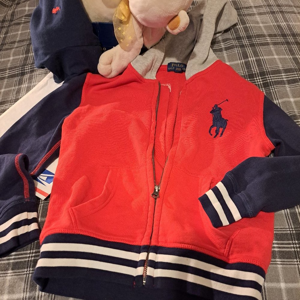 ** POLO by RALPH LAUREN  ( Unisex ) Size 5  / THREE  TONE JACKET **